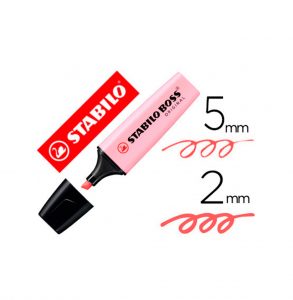 Subrayador Rosa Subrayador Stabilo Boss fluorescente rubor rosa (rosa pastel) – Supercopy