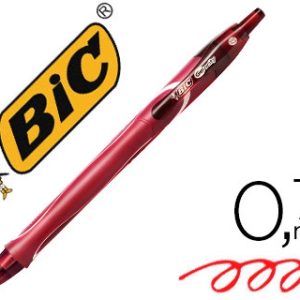 Bolígrafo Tinta Gel Bic Gelocity Quick Dry Rojo