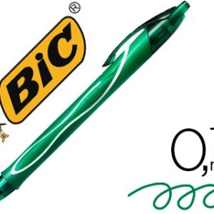 Bolígrafo Tinta Gel Bic Gelocity Quick Dry Verde